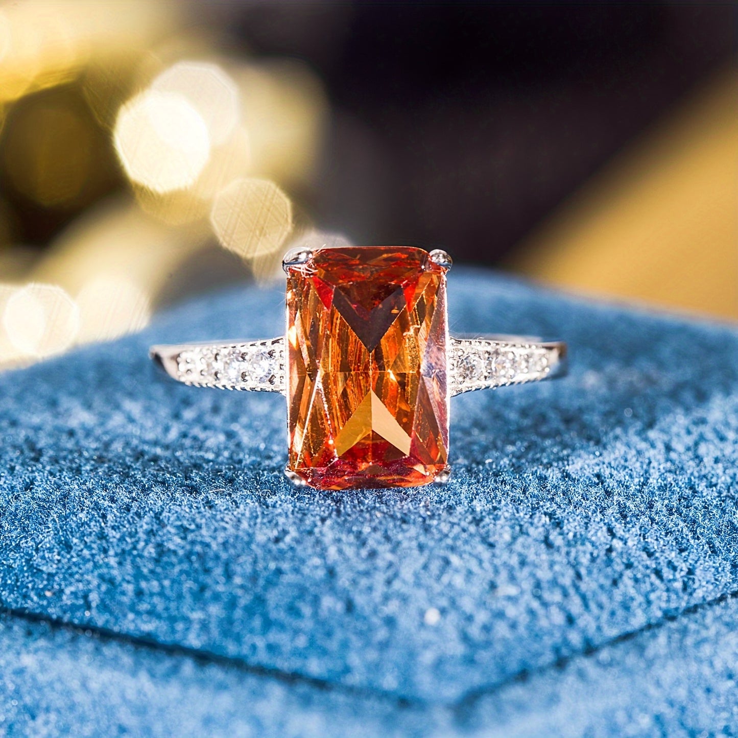 S925 4ct Cubic Zirconia Ring