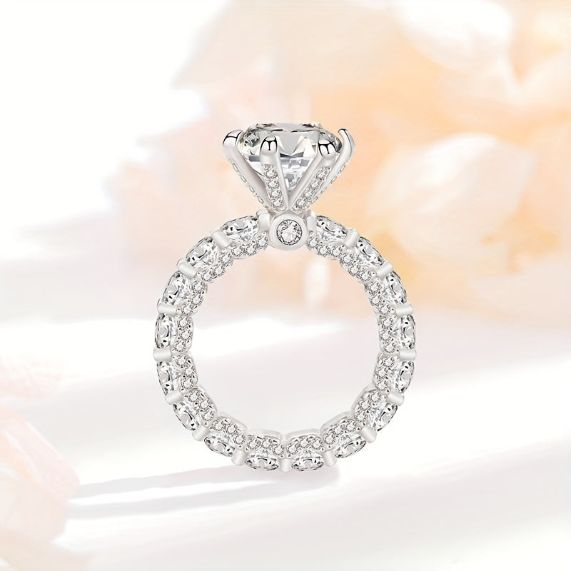 S925 4ct Moissanite Ring