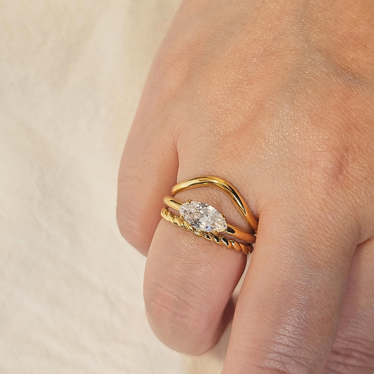 Modular Marquise Band Ring