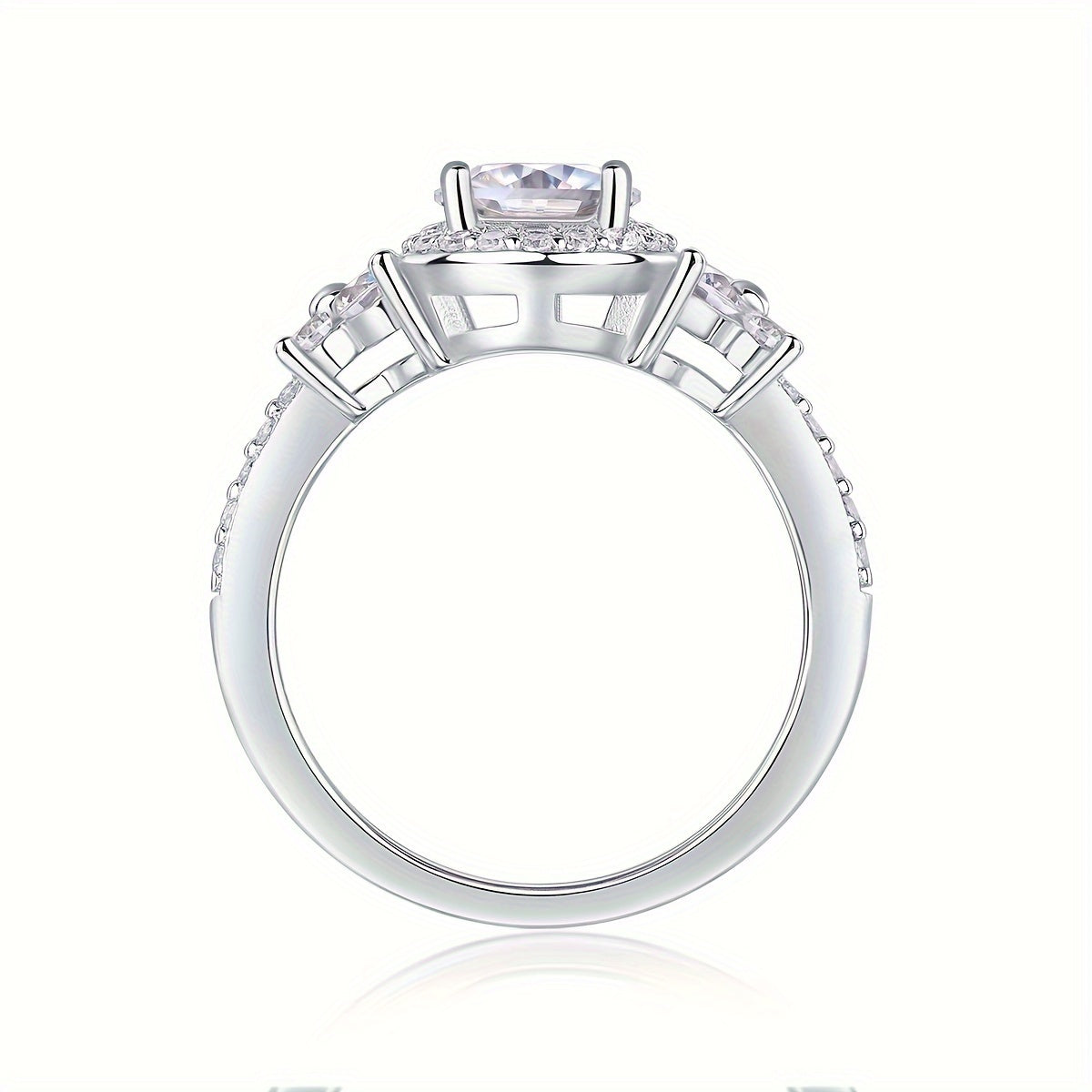 S925 Maxine 1ct Moissanite Ring