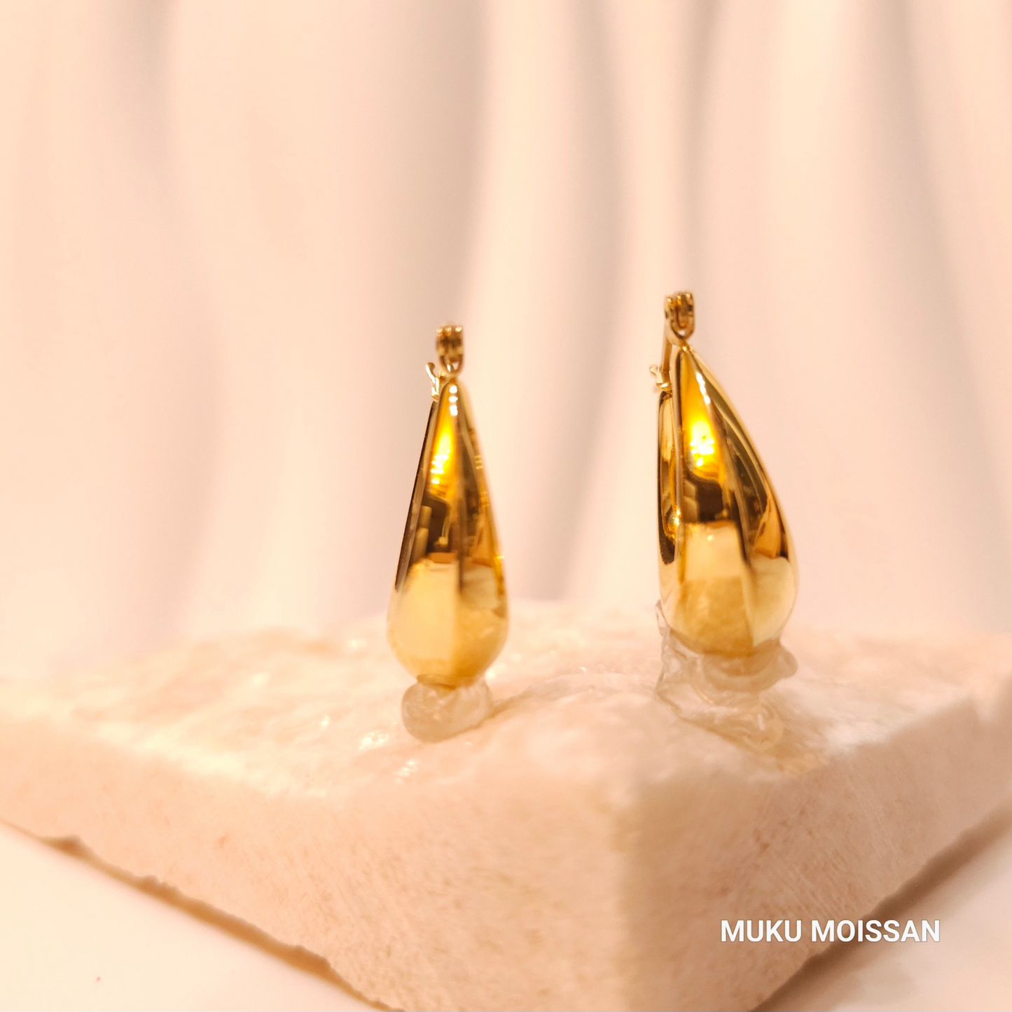 Modern U-Cuff Earrings 18K Gold-Plated
