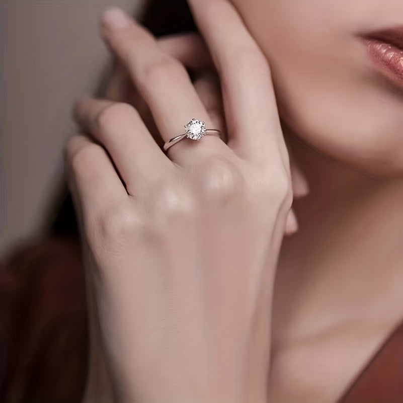 Classic 1/2/3/5ct Moissanite Ring