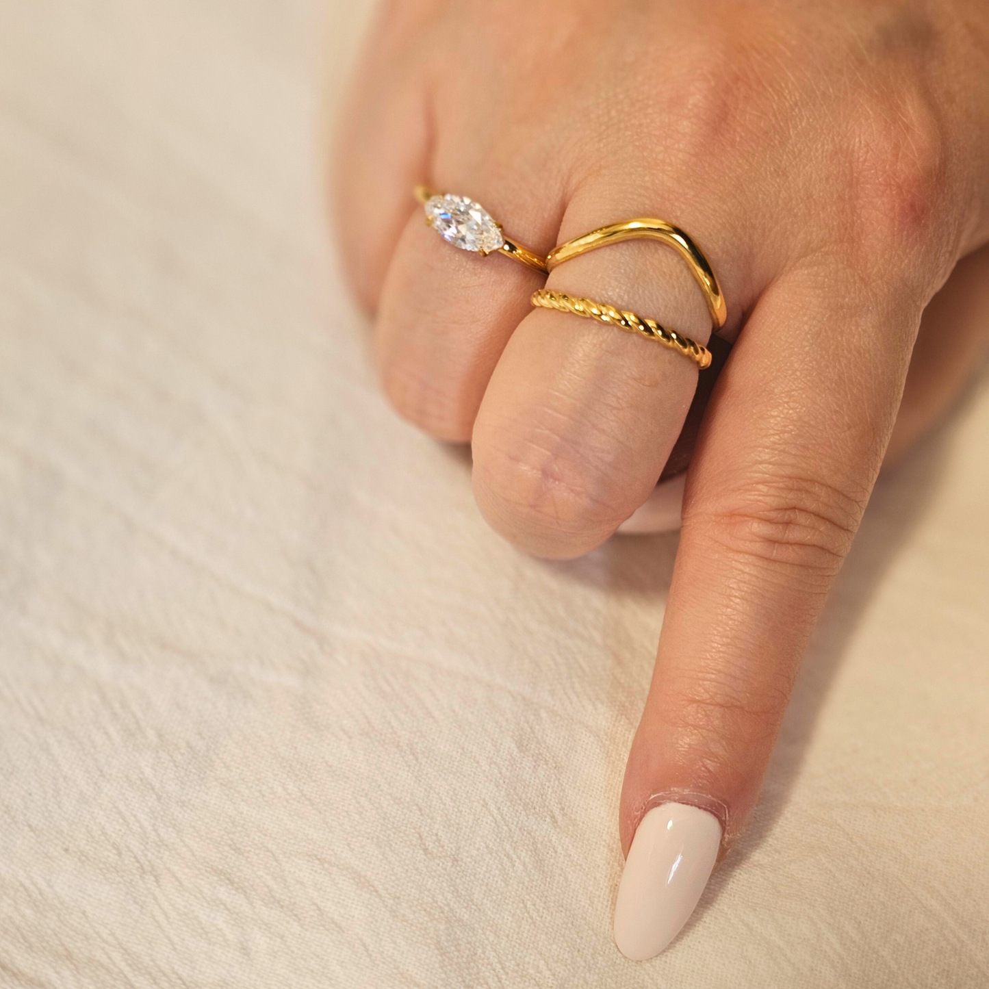 Modular Marquise Band Ring