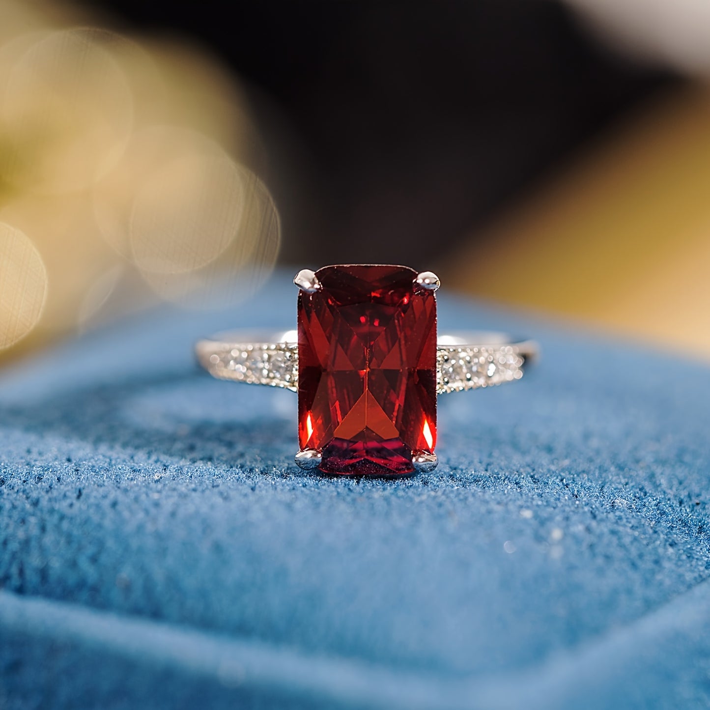 S925 4ct Cubic Zirconia Ring