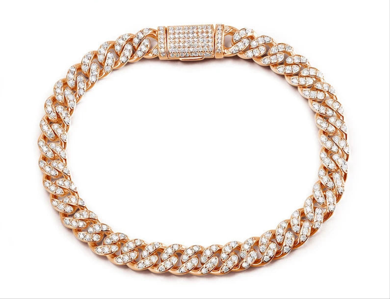 Hip Hop Cuban Chain Zirconia Bracelet
