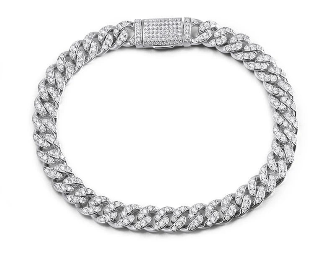 Hip Hop Cuban Chain Zirconia Bracelet