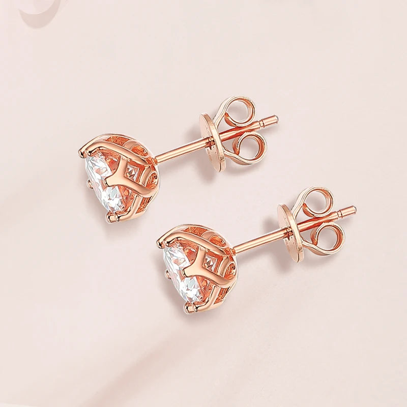 Classic Moissanite studs earrings