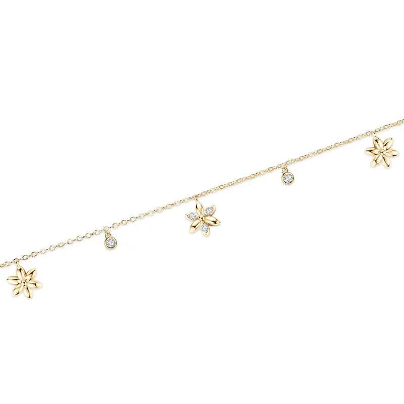 Petal Flower Moissanite Bracelet
