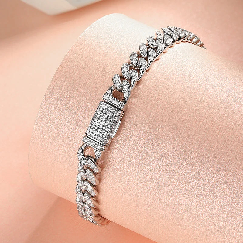 Hip Hop Cuban Chain Zirconia Bracelet