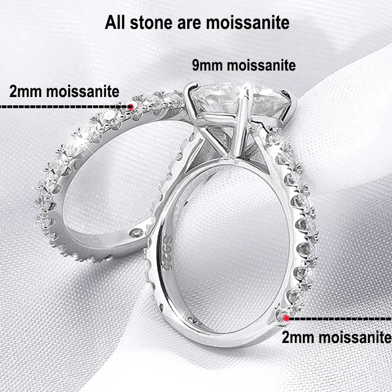 Luxury 3ct Moissanite Ring