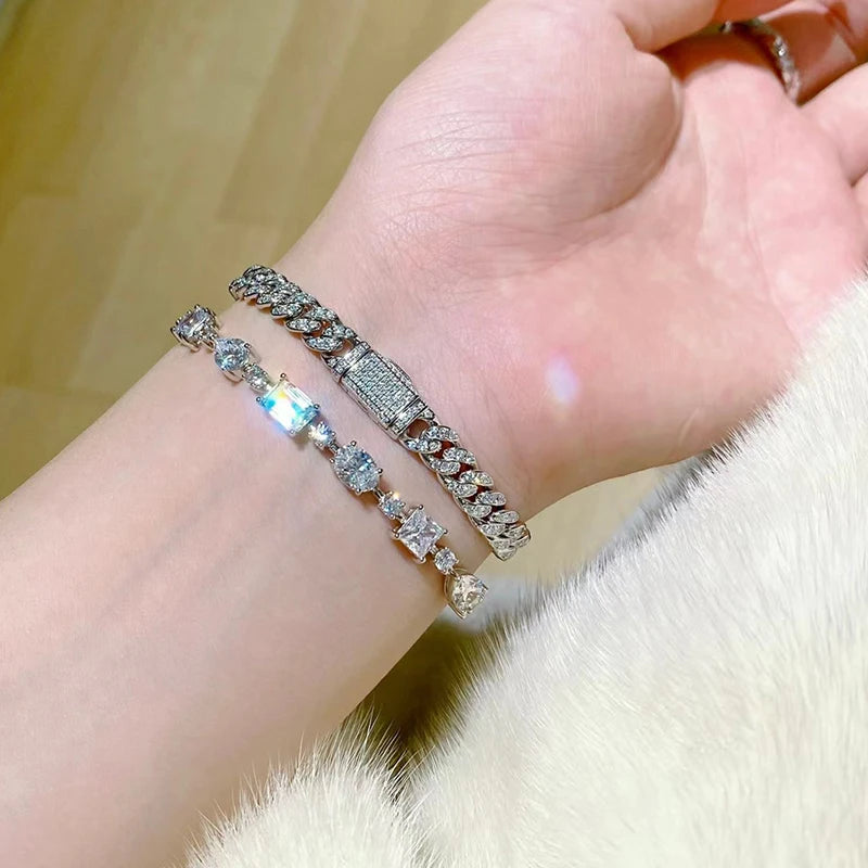 Hip Hop Cuban Chain Zirconia Bracelet