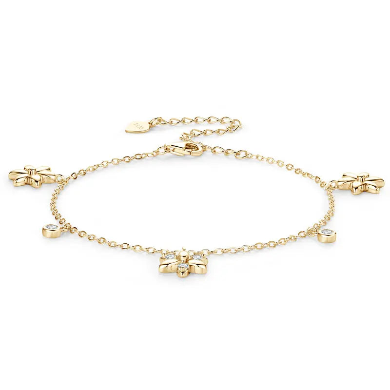 Petal Flower Moissanite Bracelet
