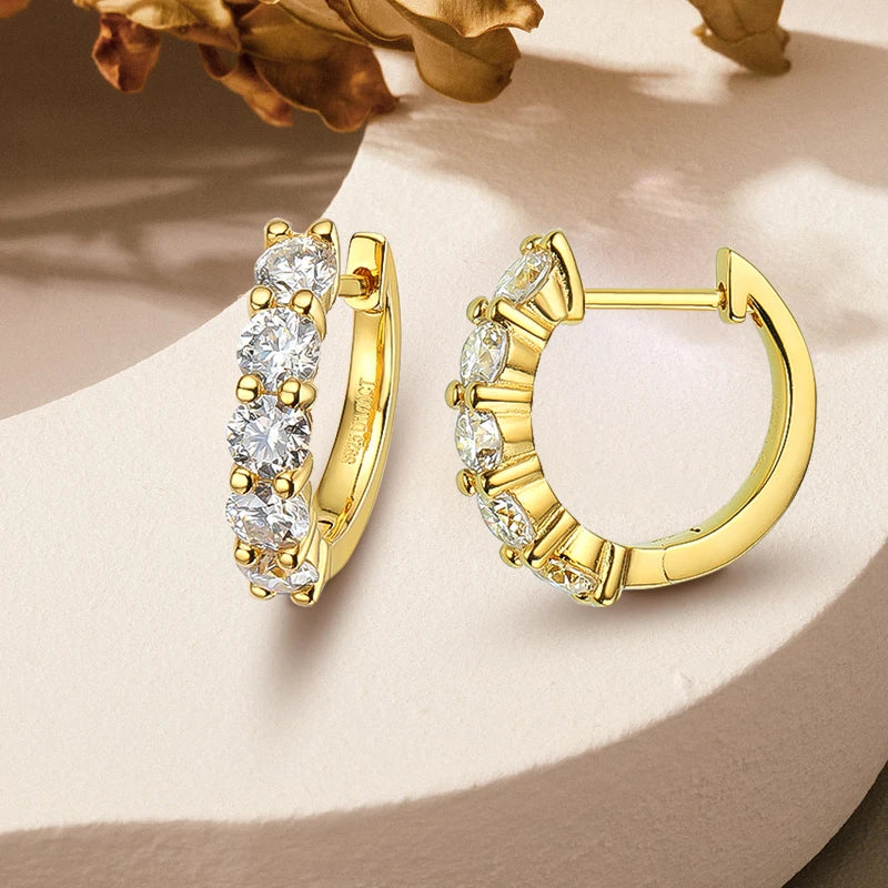 Mignon Moissanite Hoop Earrings