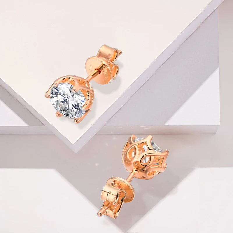 Classic Moissanite studs earrings