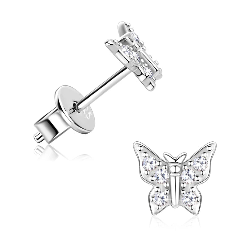 Daily Jewelry 蝴蝶莫桑石耳環