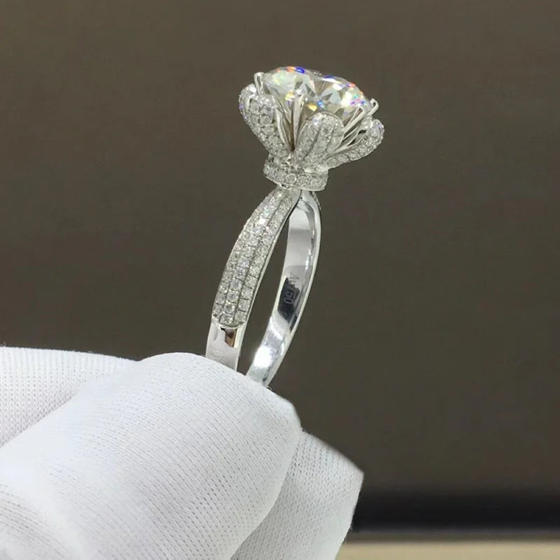 Hopeless 925 Round Moissanite Ring