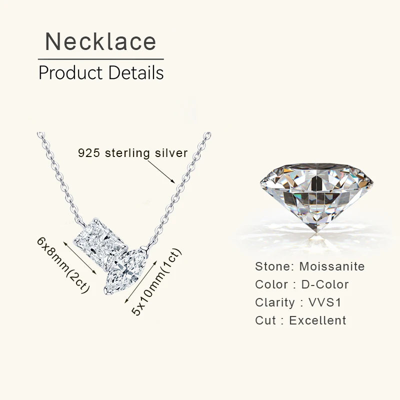 Lynn's Daily Jewelry Moissanite Necklace