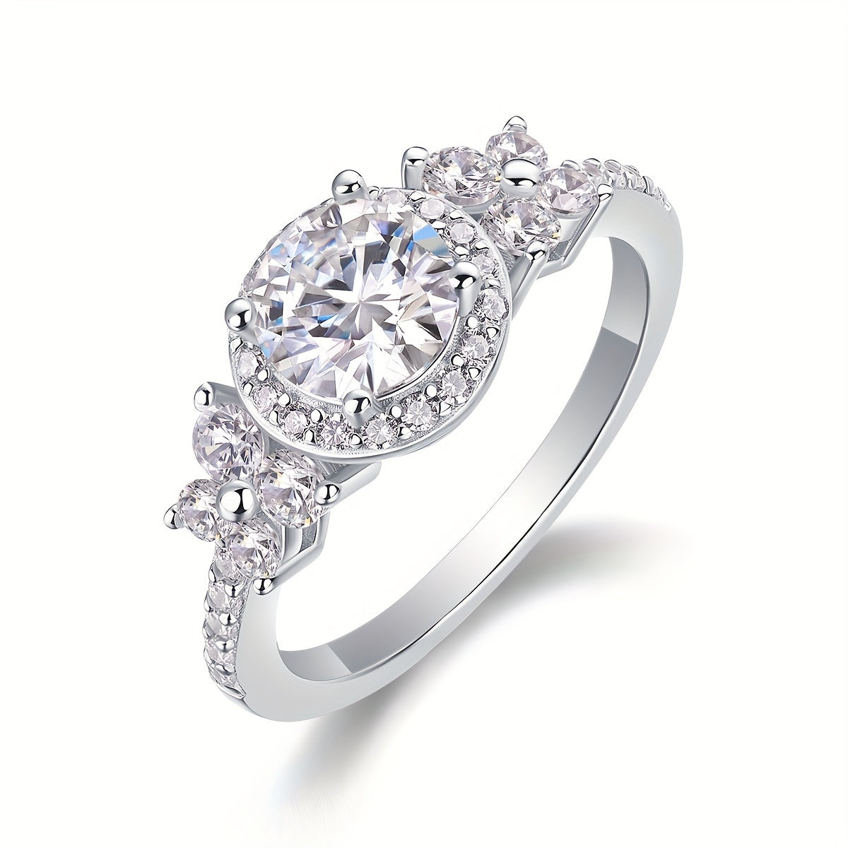 S925 Maxine 1ct Moissanite Ring