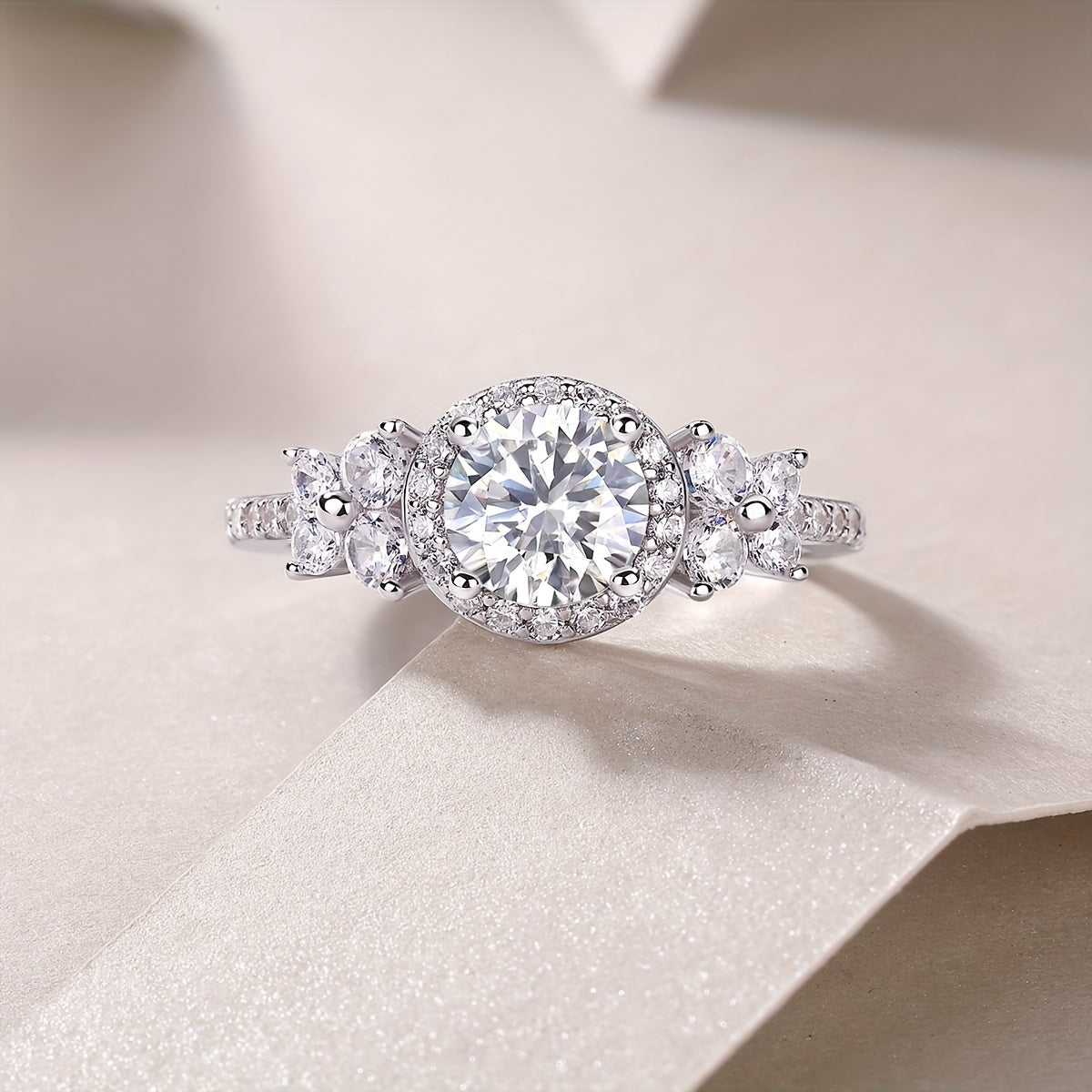 S925 Maxine 1ct Moissanite Ring