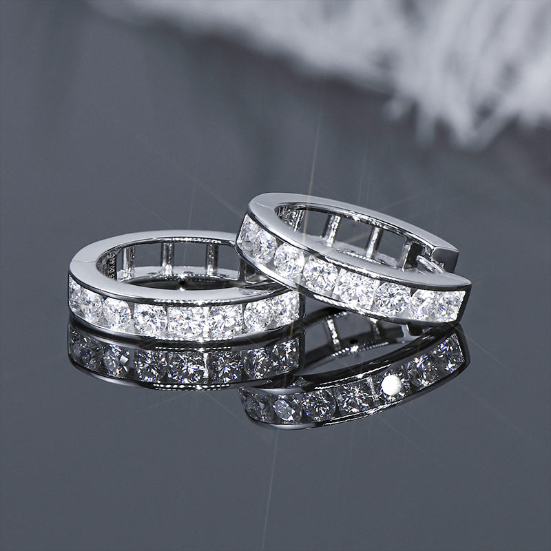 Lynn's Moissanite Hoop Earrings