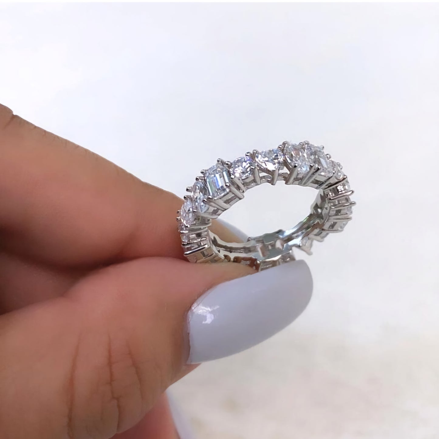خاتم زركونيا فاخر عيار 925