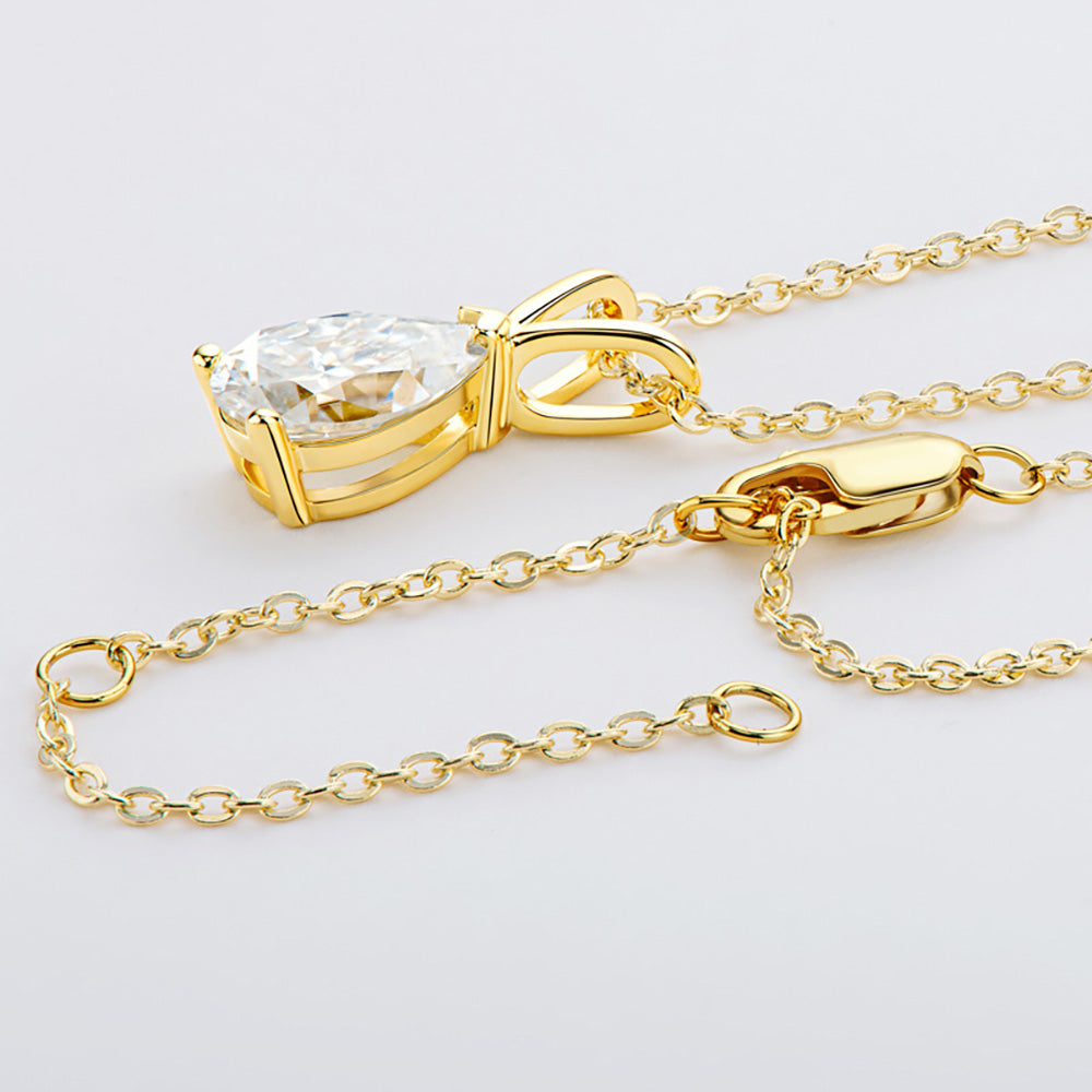 Orla Pear Moissanite Pendant Necklace