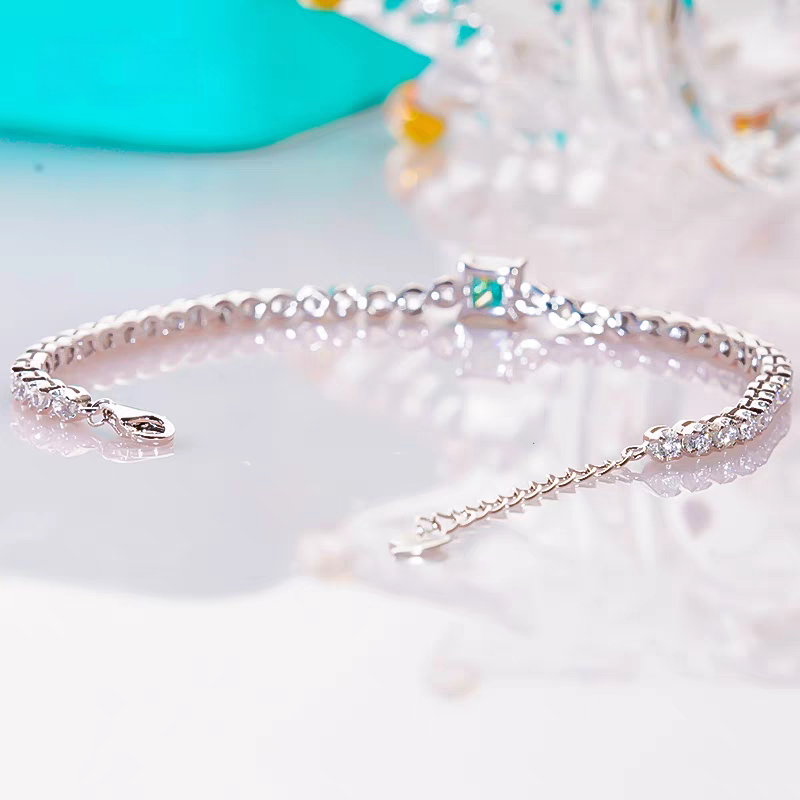 Princess 1ct Moissanite Tennis Bracelet
