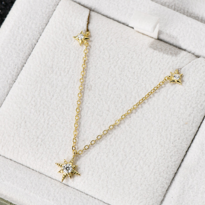 Lucky Star Dazzling Moissanite Necklace
