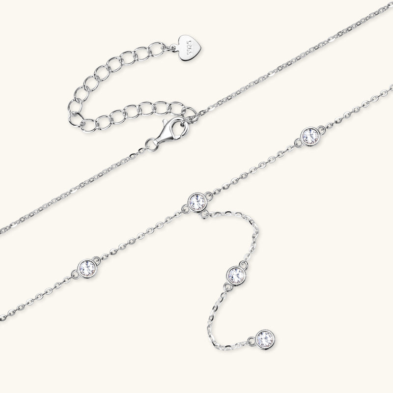 Bubble Gem Moissanite Necklace