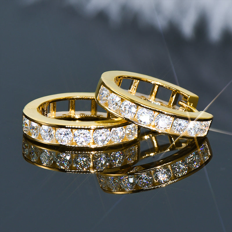 Lynn's Moissanite Hoop Earrings