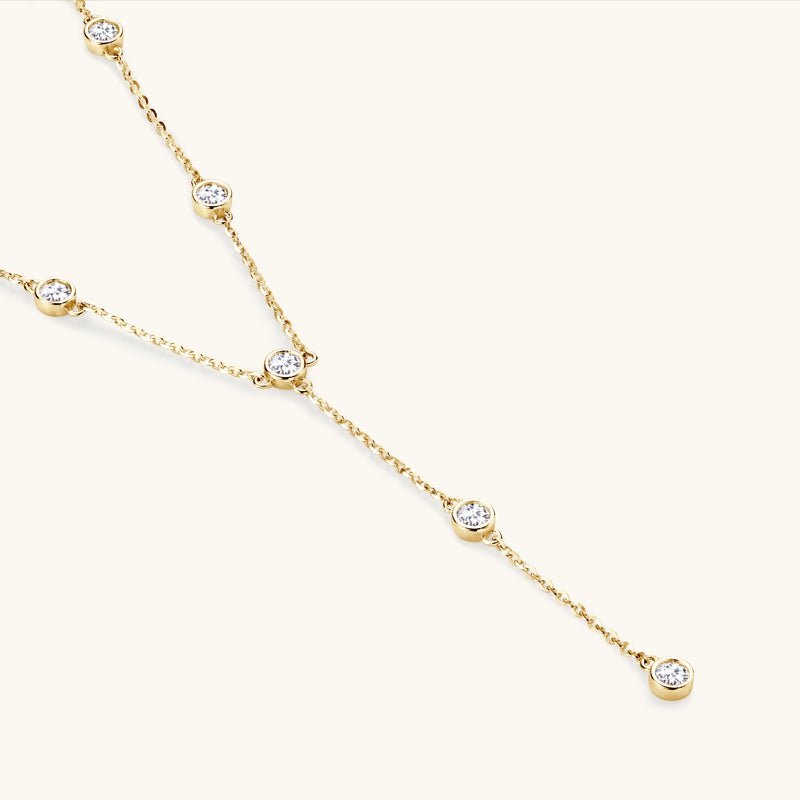 Bubble Gem Moissanite Necklace