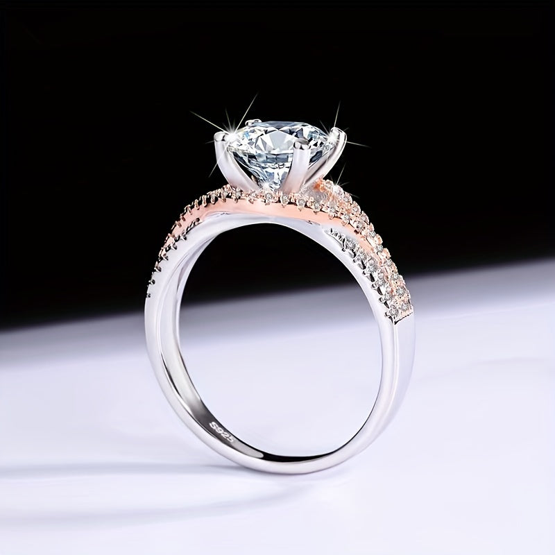 Elegant 2 Carat Moissanite Engagement Ring