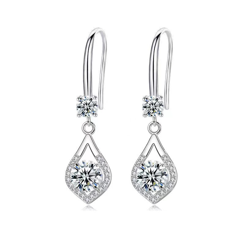 Luxurious Teardrop Moissanite Earrings