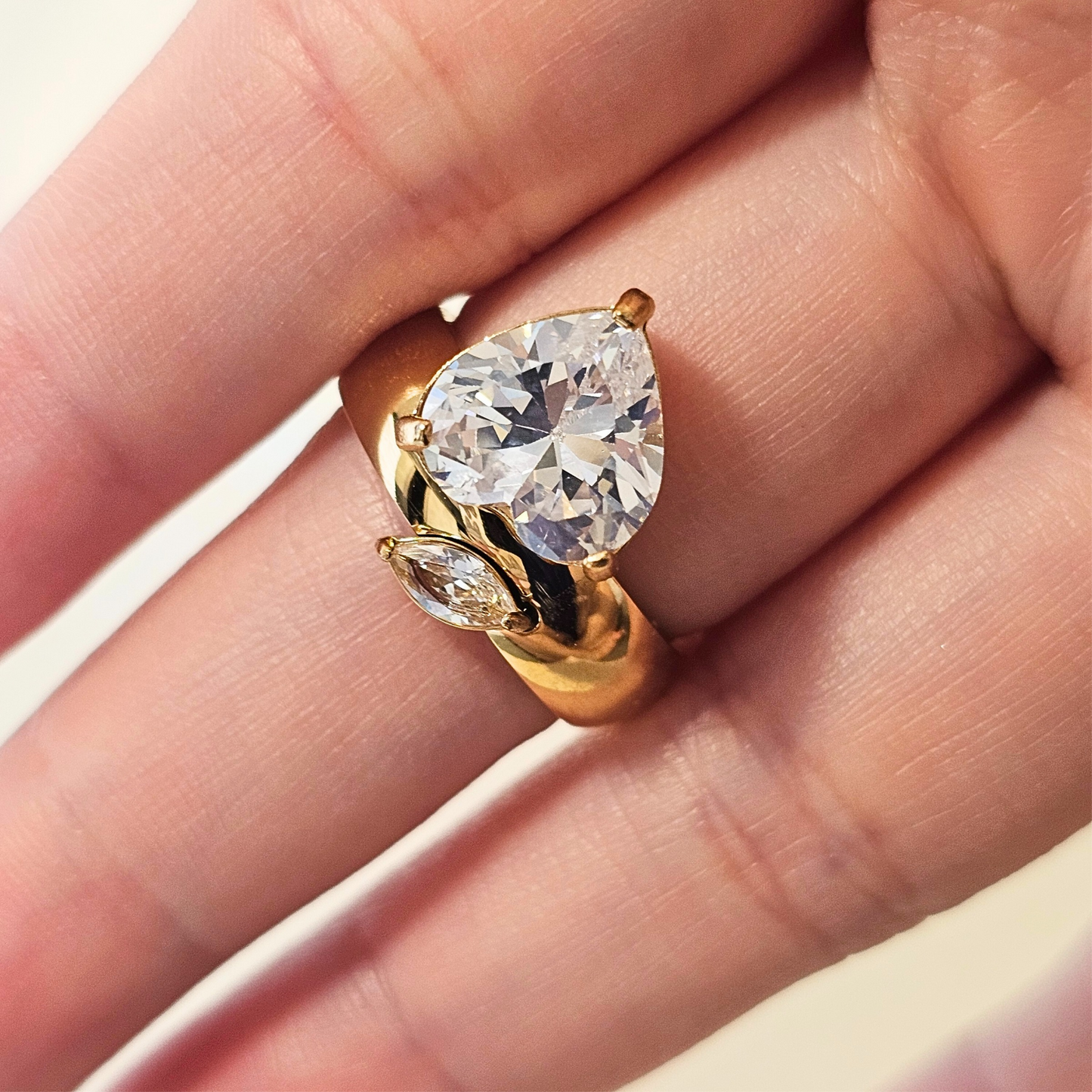 Chunky Heart Statement Ring
