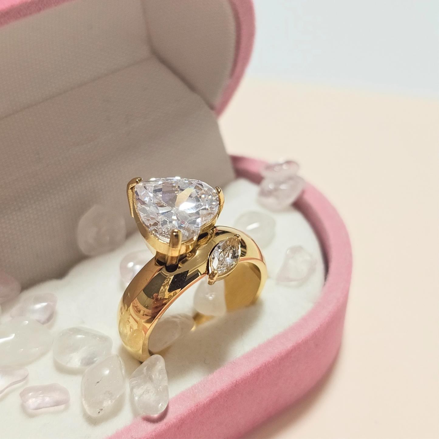Chunky Heart Statement Ring