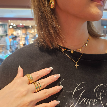 Vintage Malachite Statement Ring