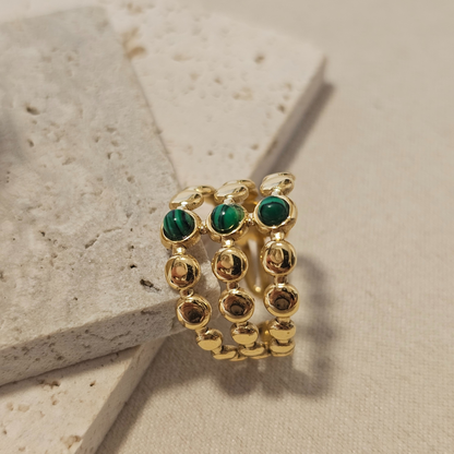 Vintage Malachite Statement Ring