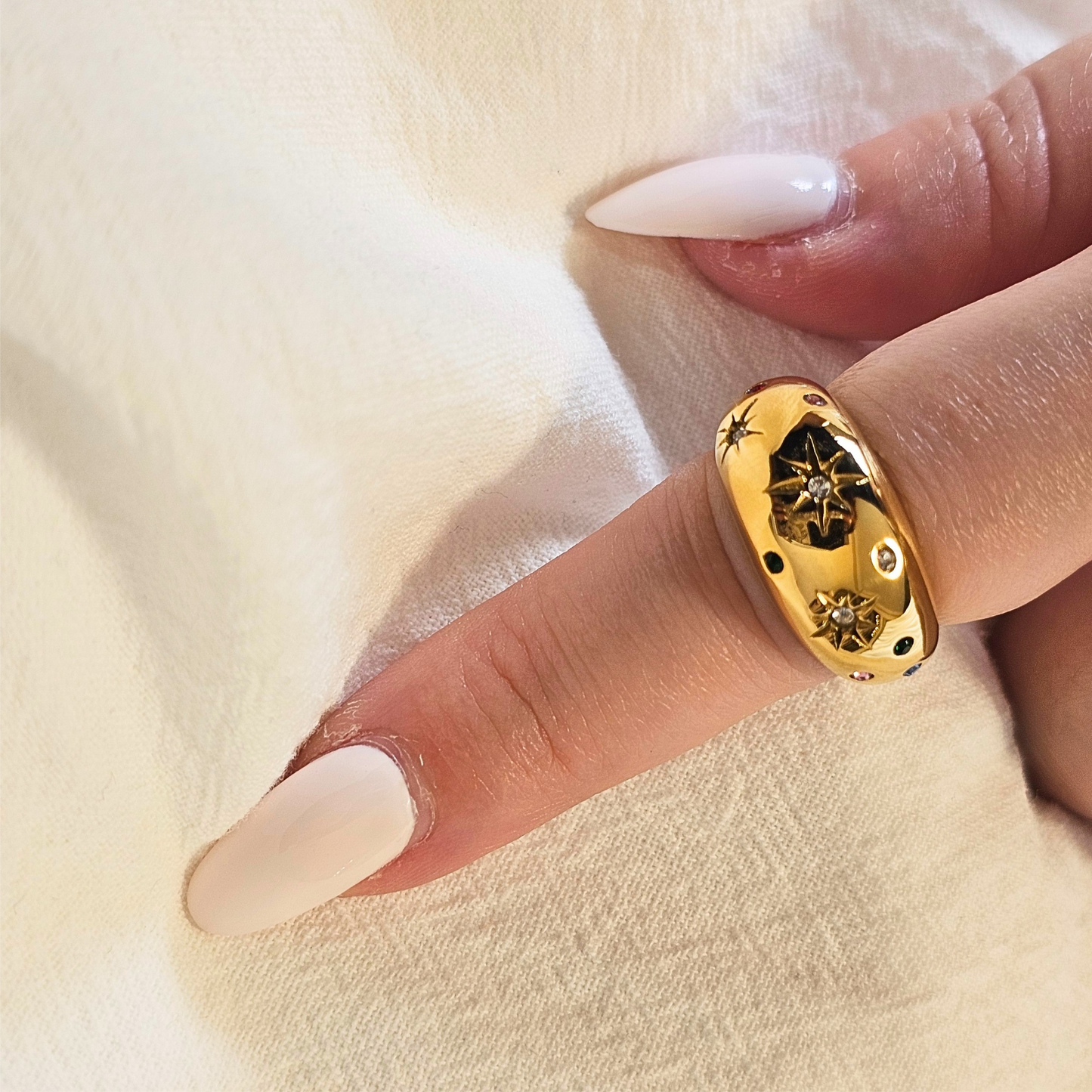 Multicolor Star Cluster Ring