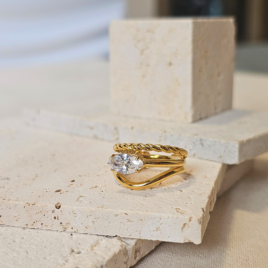 Modular Marquise Band Ring