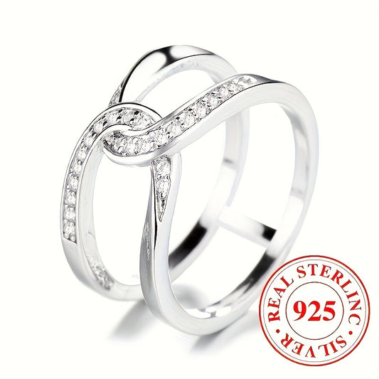 Sterling Silver Infinite Zircon Ring