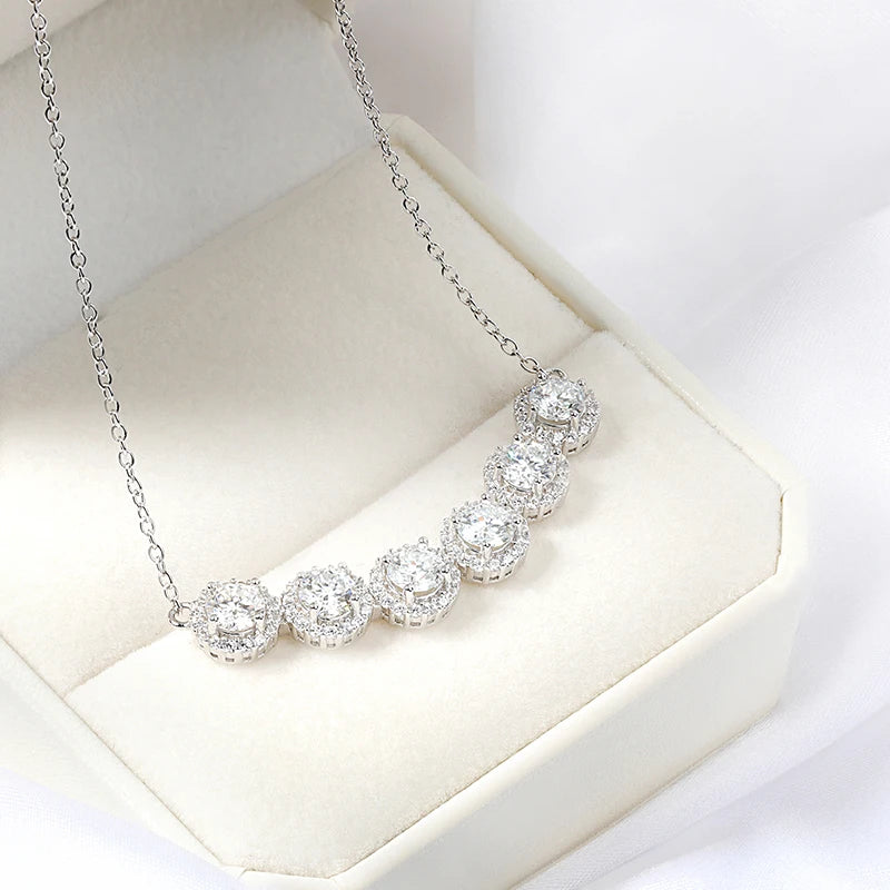 Classic Daily Jewelry Sparkling tcw3ct Moissanite Necklace