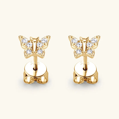 Daily Jewelry 蝴蝶莫桑石耳環