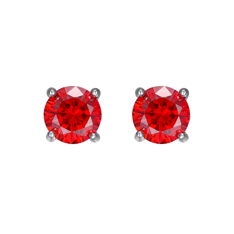 Sparkling Colorful 0.3-2CT Colorful Moissanite Studs Earrings