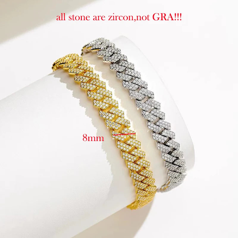 Cuban Hip Hop 5A Zircon Bracelets