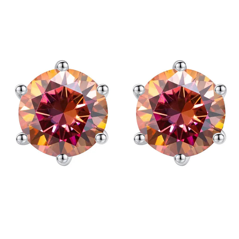 Daily Jewelry Classic 0.5-2CT Moissanite Studs Earrings