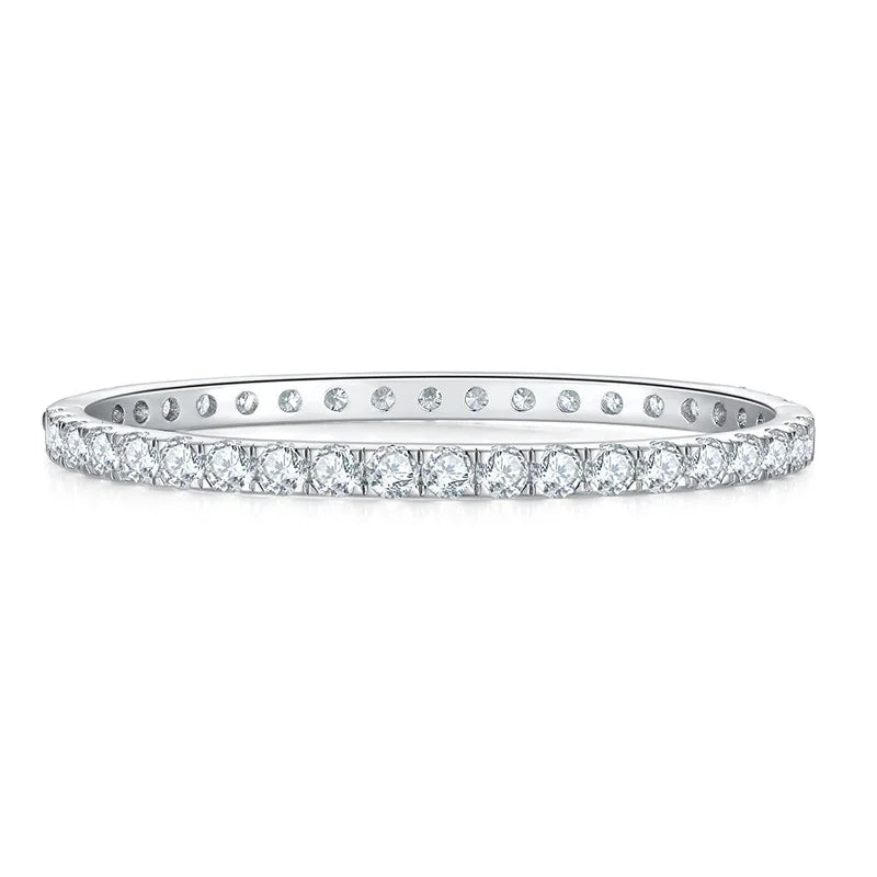 Luxury Round Cut 18k Plated S925 Silver Moissanite Bracelet