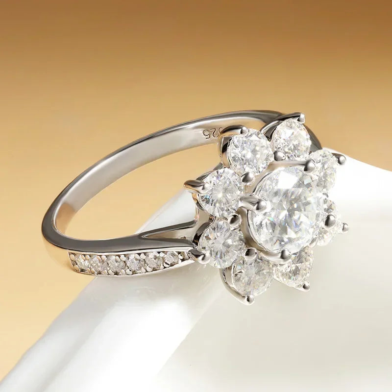 Sunflower Special 1-2ct Moissanite Ring