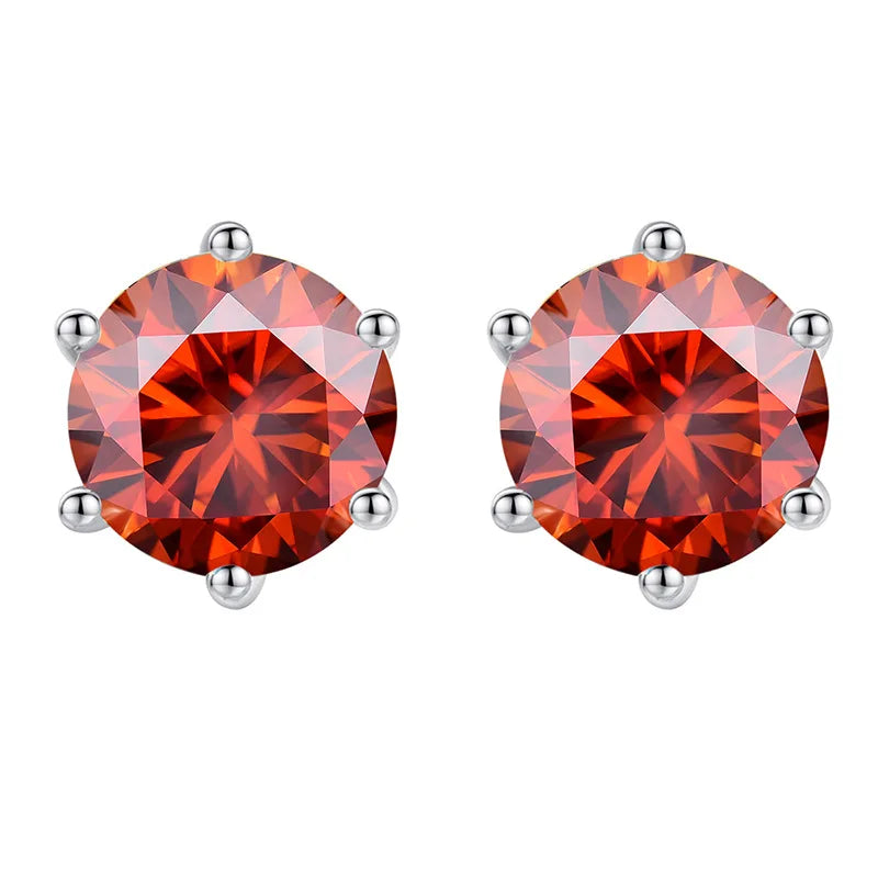 Daily Jewelry Classic 0.5-2CT Moissanite Studs Earrings