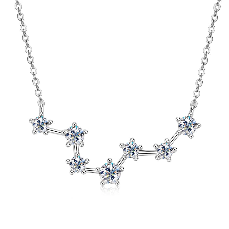 Geraldine's Moissanite Dipper Pendant Necklaces