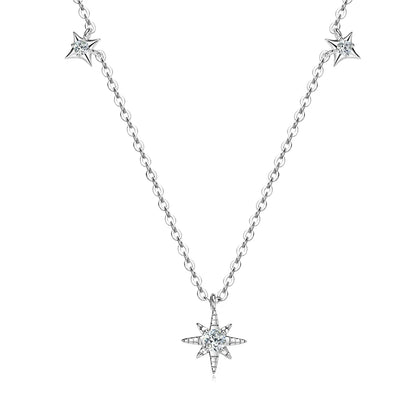 Lucky Star Dazzling Moissanite Necklace